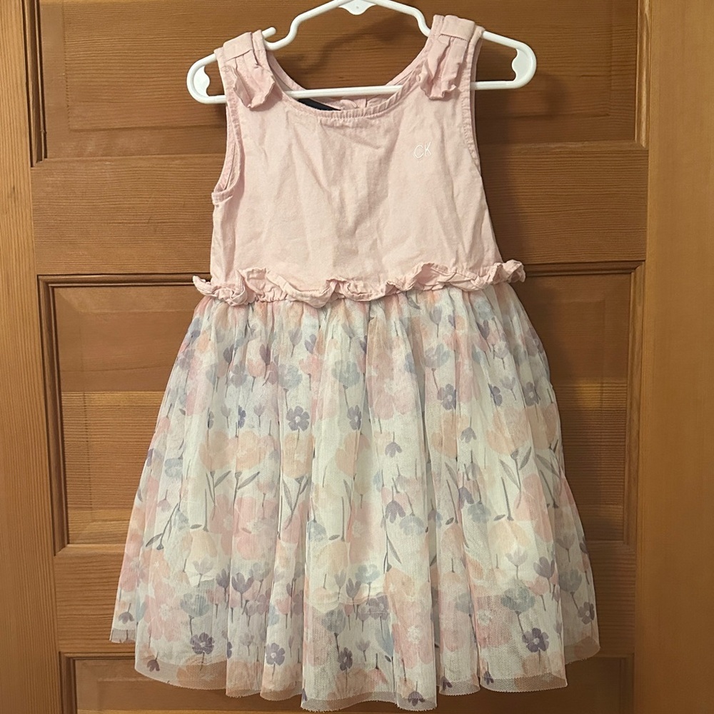 Calvin Klein Jeans Light Pink Floral Dress